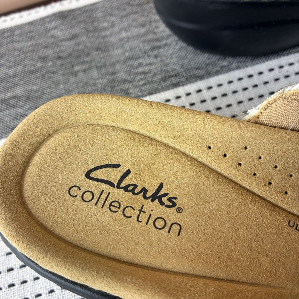 Clarks Merliah 2 Cove Women White Leather Wedge Sandals Size 10 Wide - Picture 4 of 7